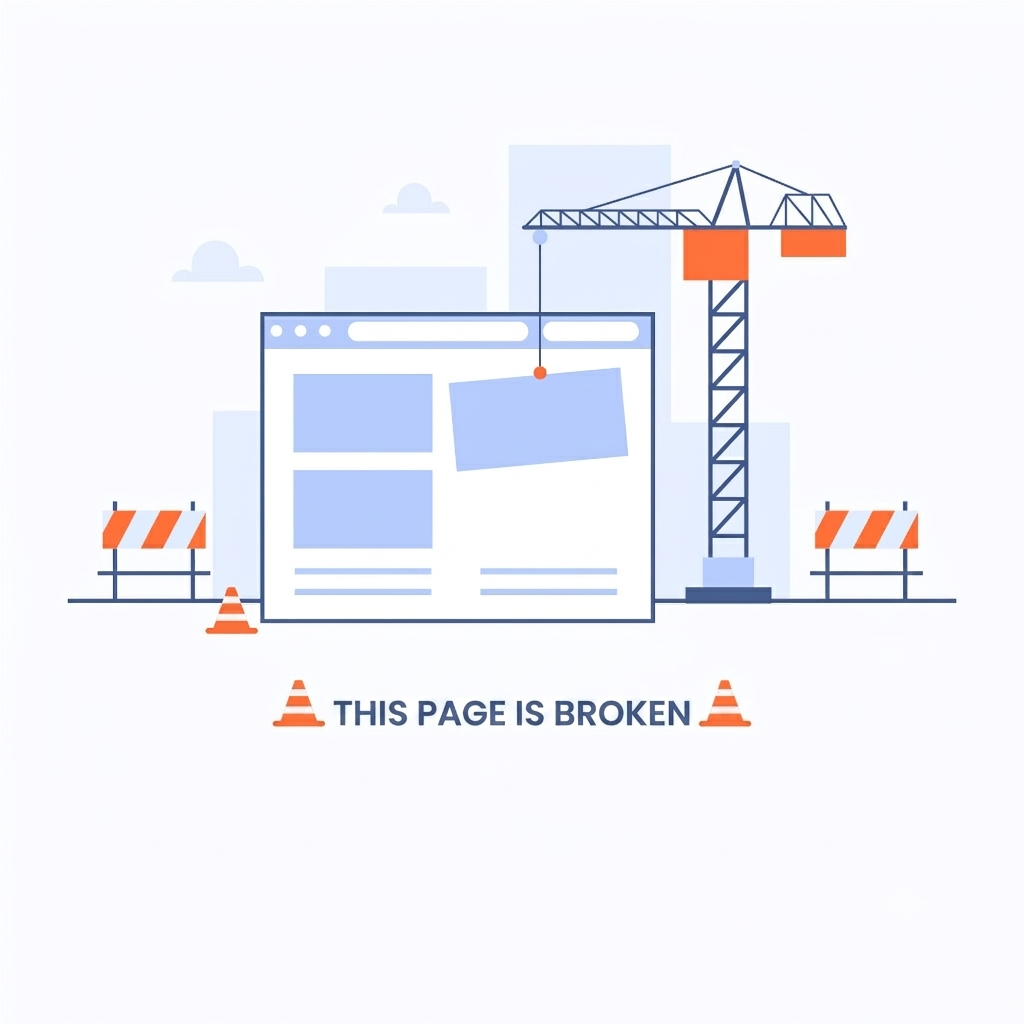 Page is broken or not live